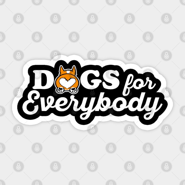 Dogs for everybody Sticker by Carlo Betanzos